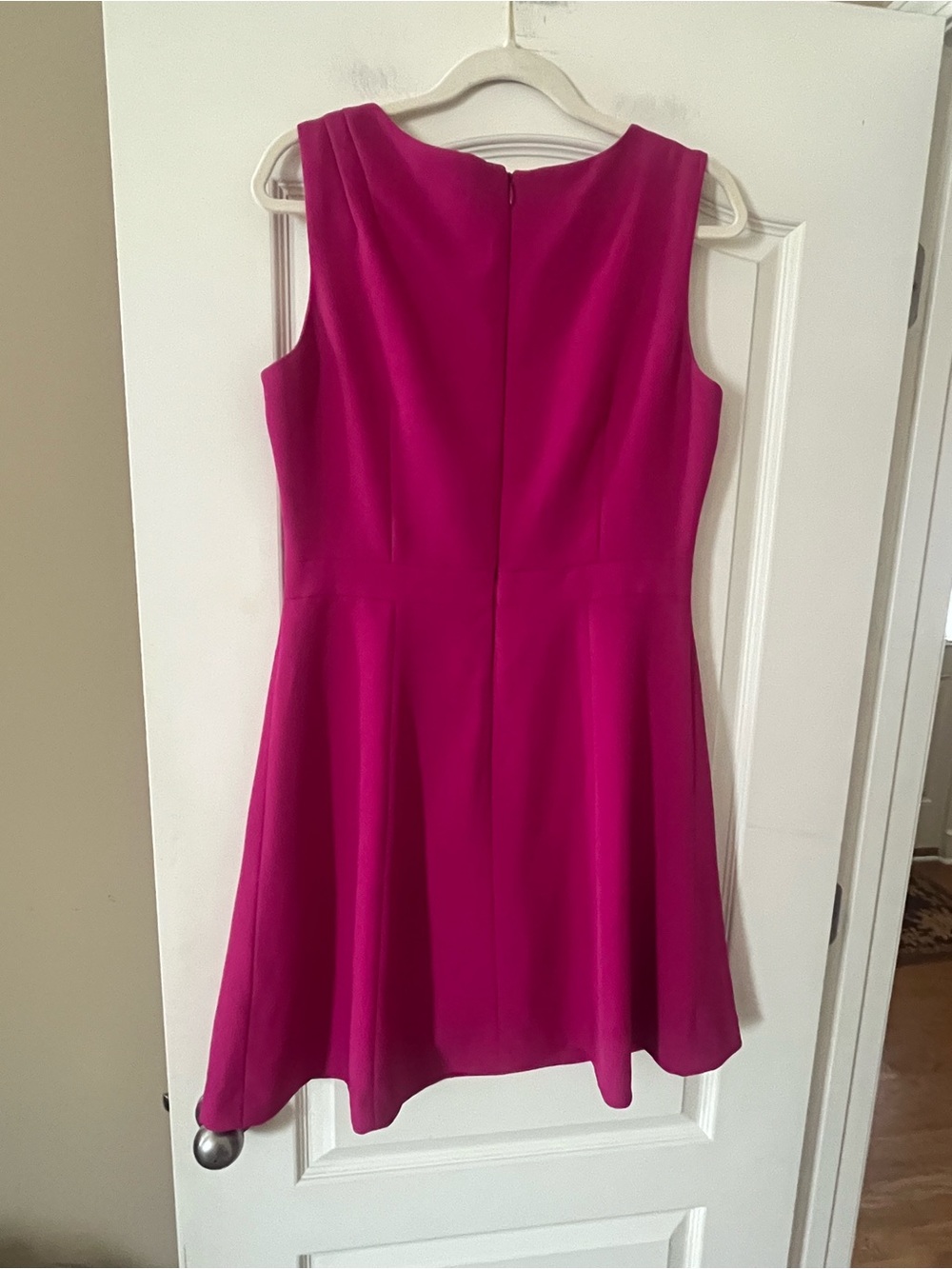 Tahari Fuchsia Dress Women's Sleeveless A-Line Dress Size 10 - Picture 12 of 15